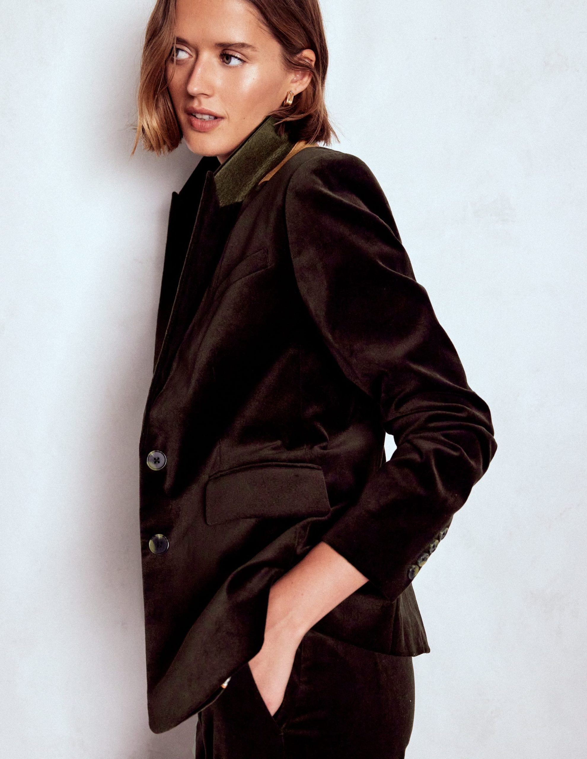 Stamford Velvet Blazer-Espresso - Image 7