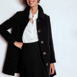 Carlisle Wool Coat-Black