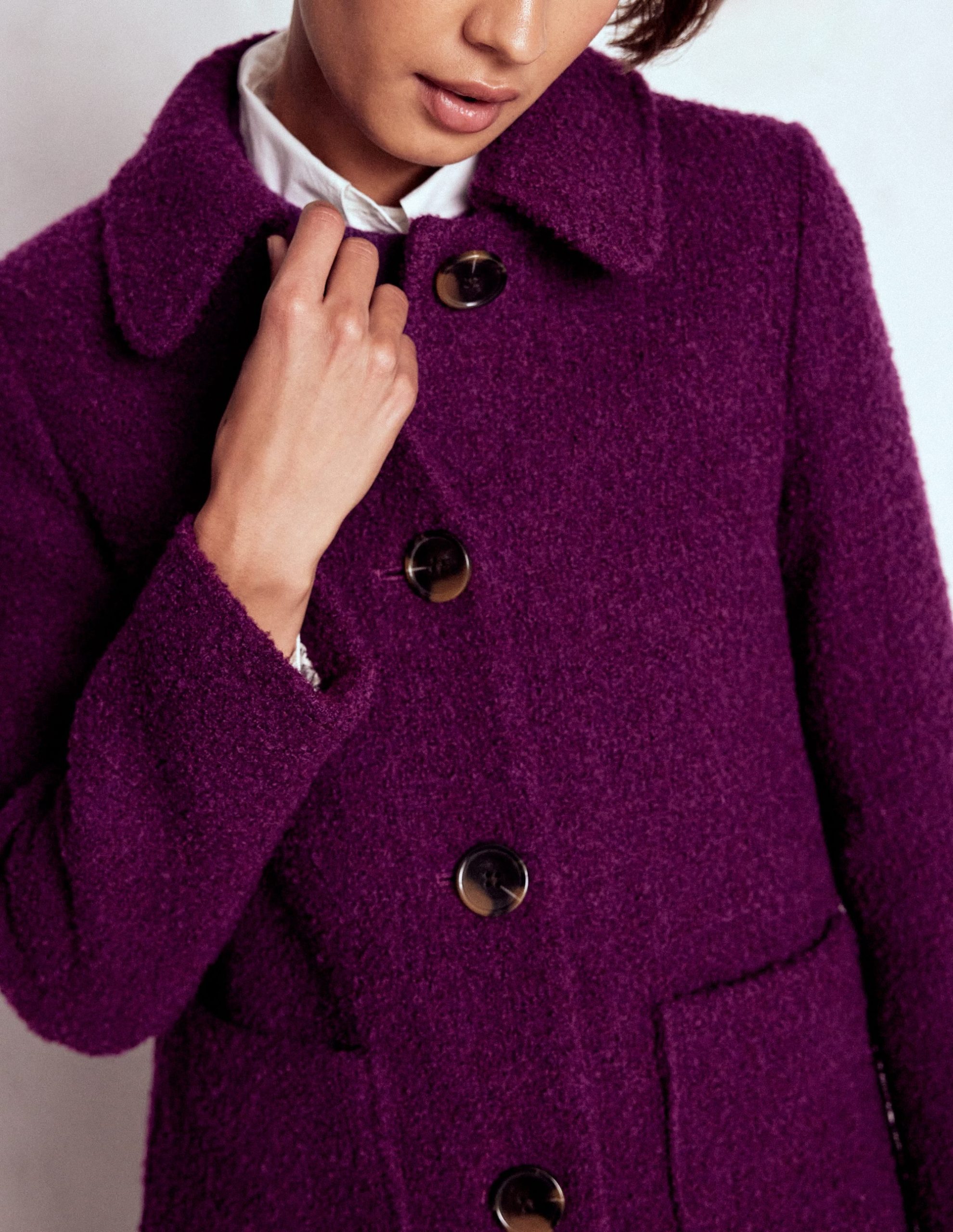 Carlisle Wool Coat-Plum Jam - Image 2
