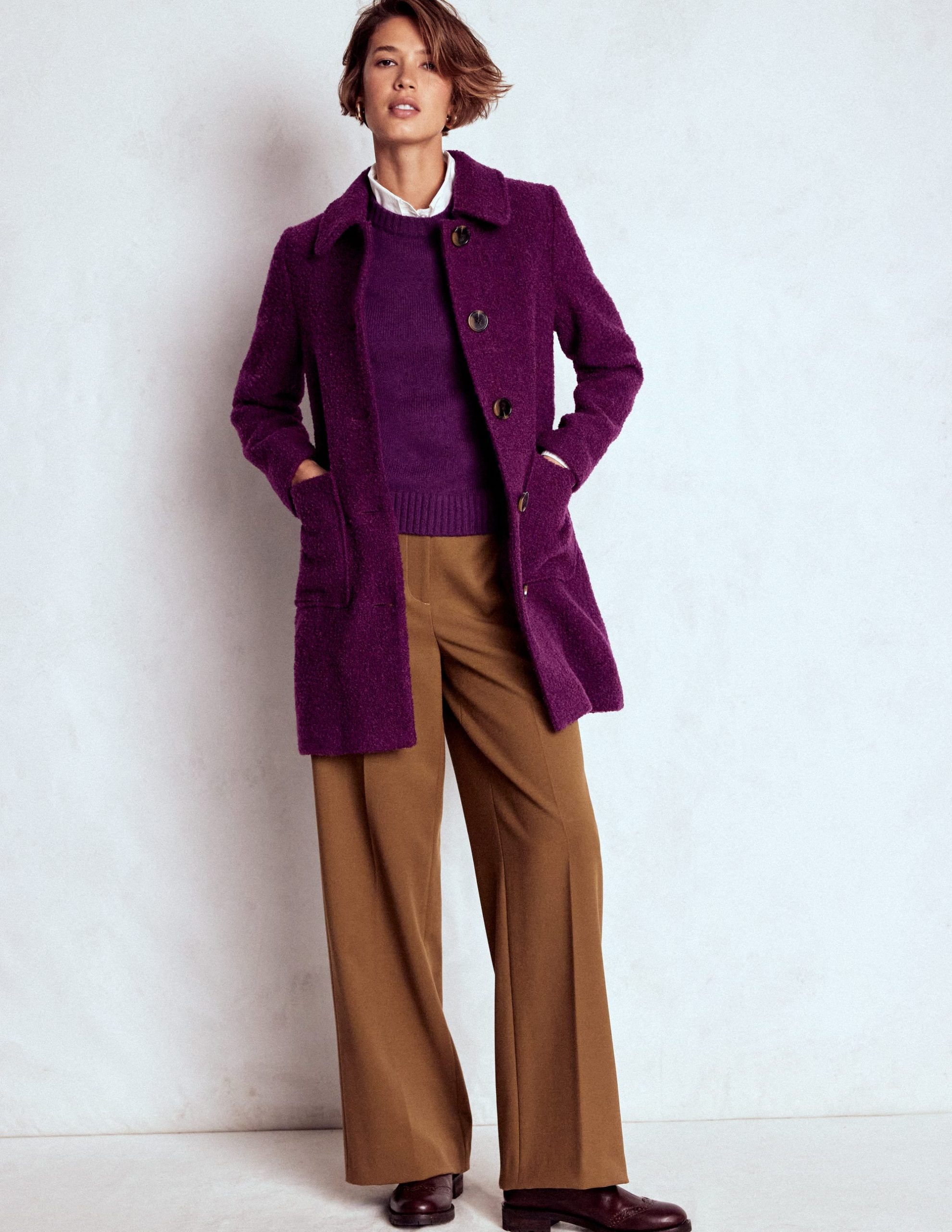 Carlisle Wool Coat-Plum Jam - Image 4